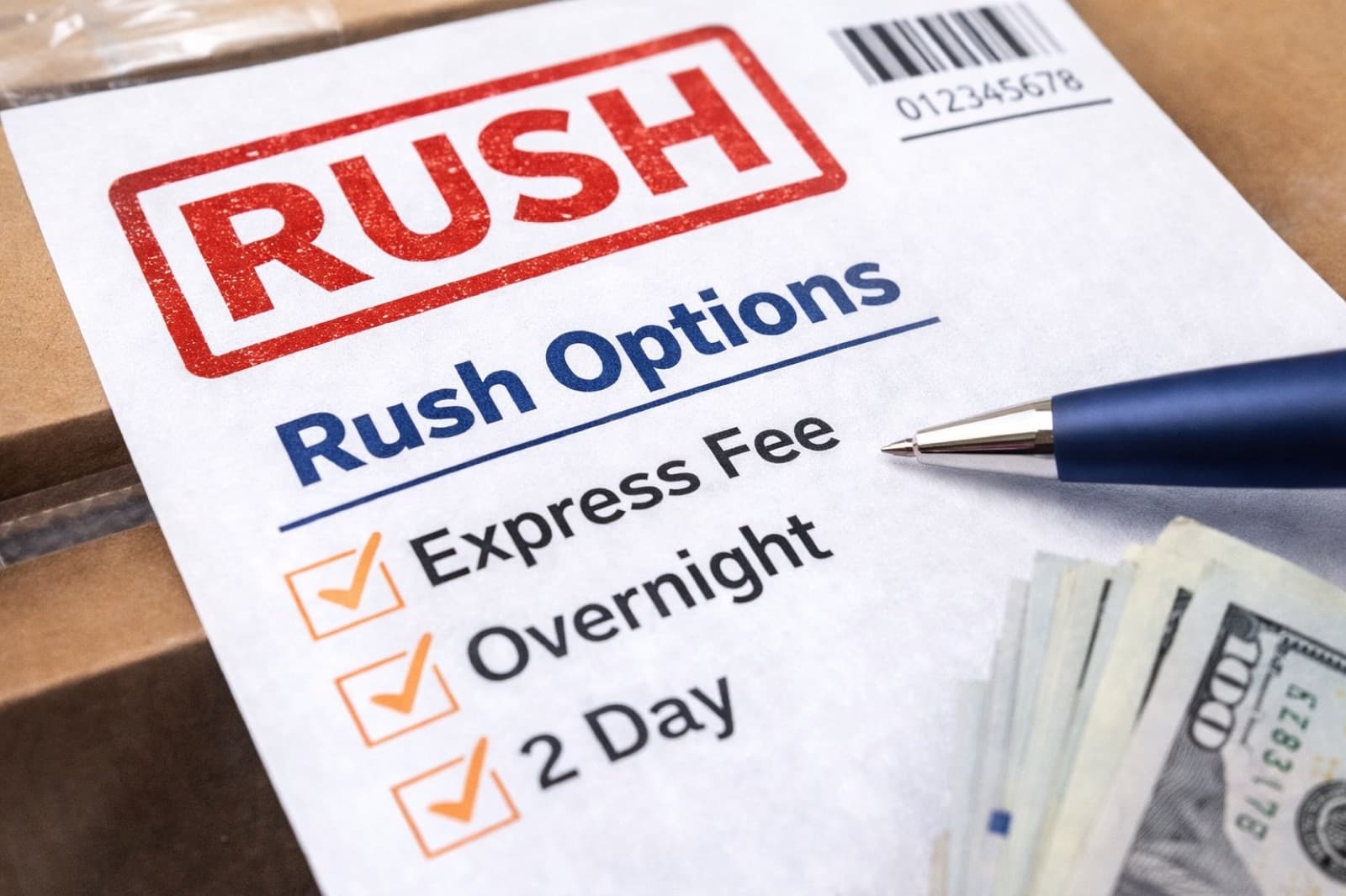 Rush and express turnaround options.
